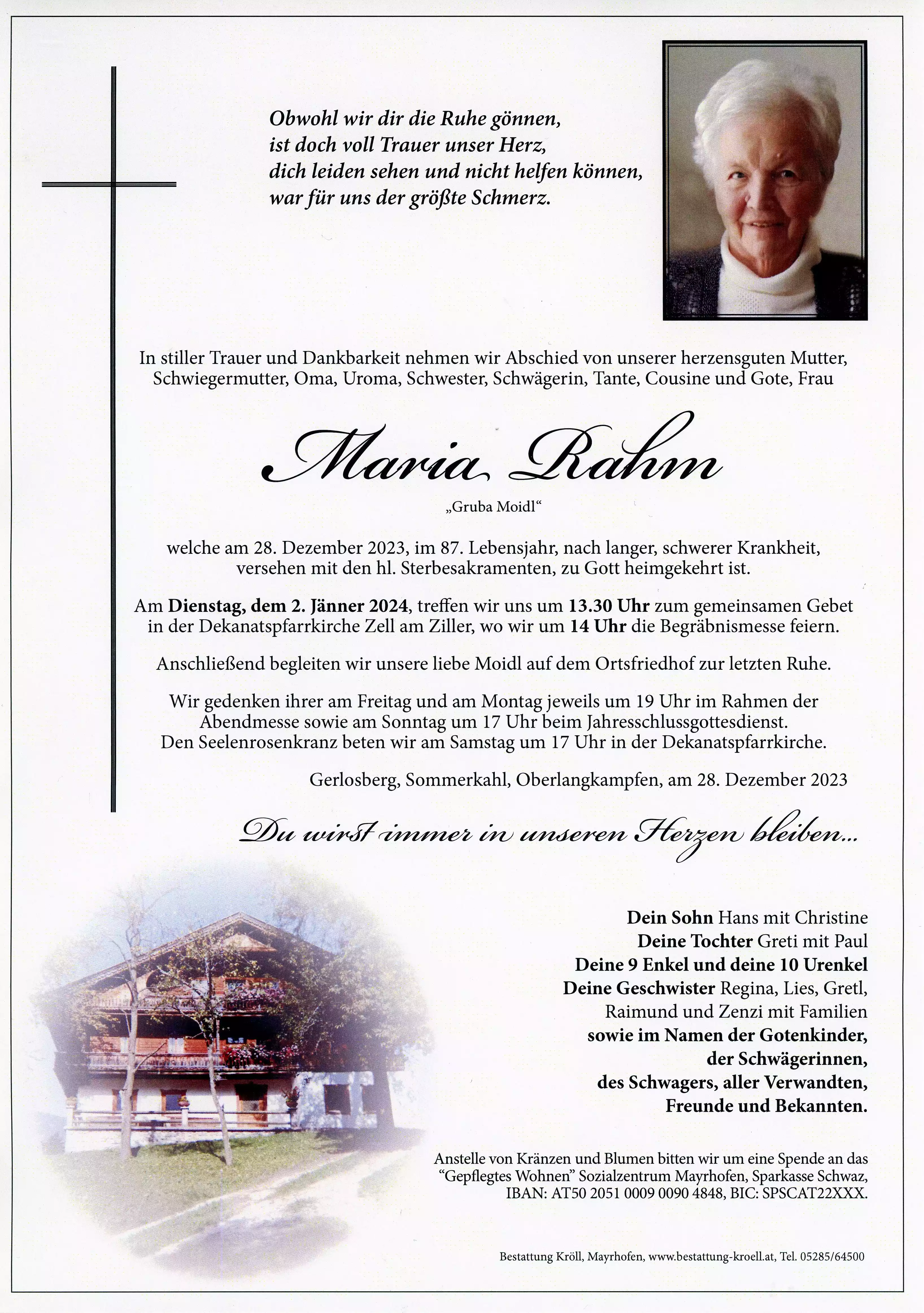 Parte von Maria Rahm